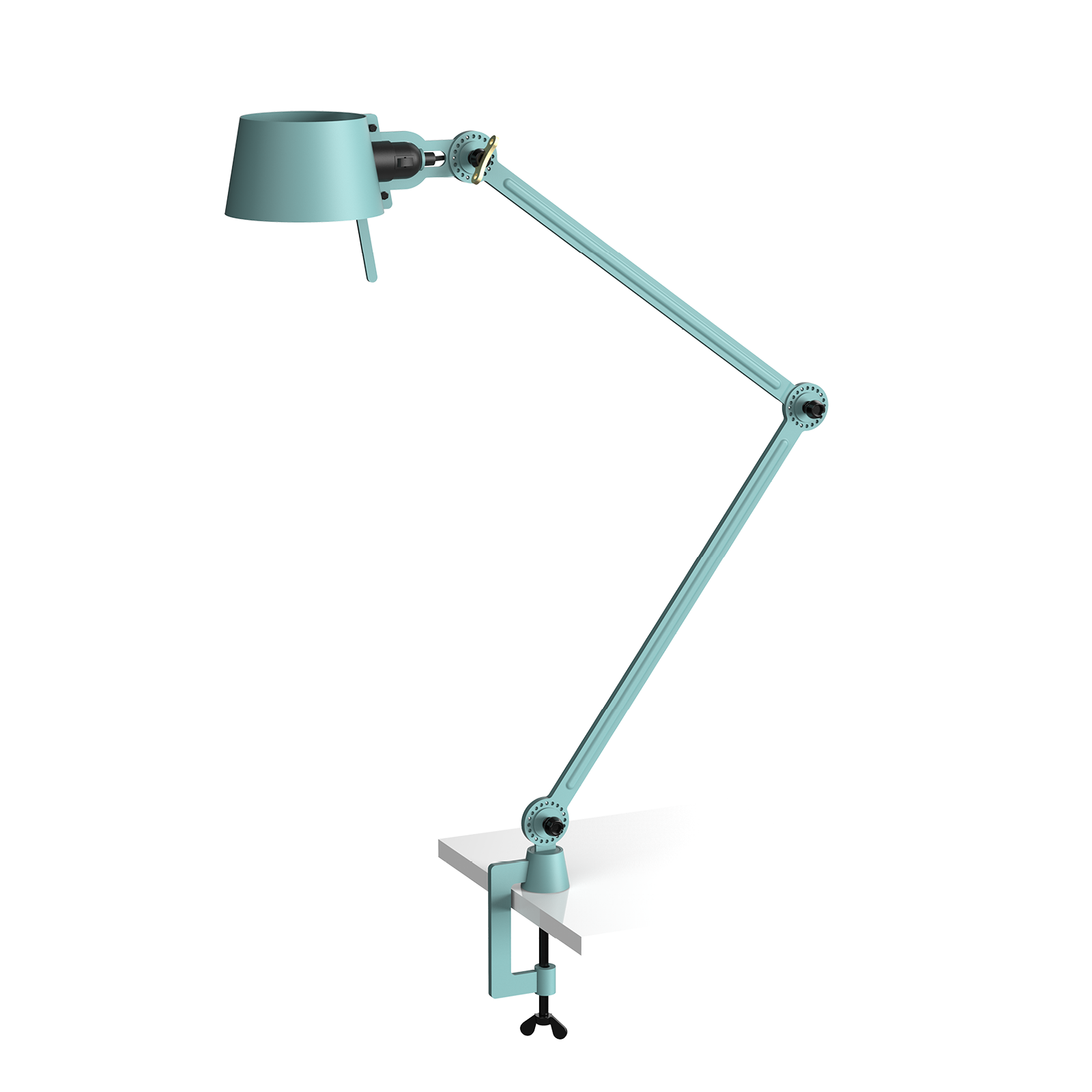 Tonone Bolt bureaulamp twee armen met klem - ice blue