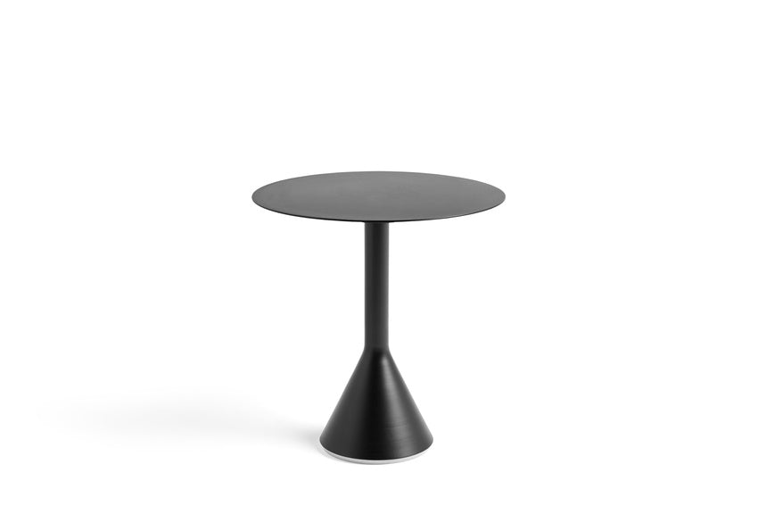 Hay Design tuintafel Palissade Cone - rond - anthracite Ø 70 cm.