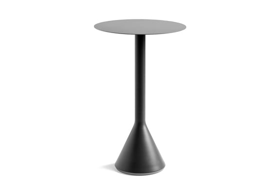 Hay Design tuintafel Palissade Cone - rond hoog - anthracite Ø 60 cm.