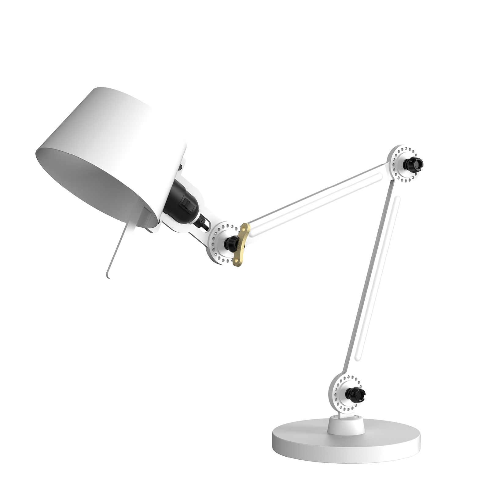 Bolt bureaulamp small twee armen op voet