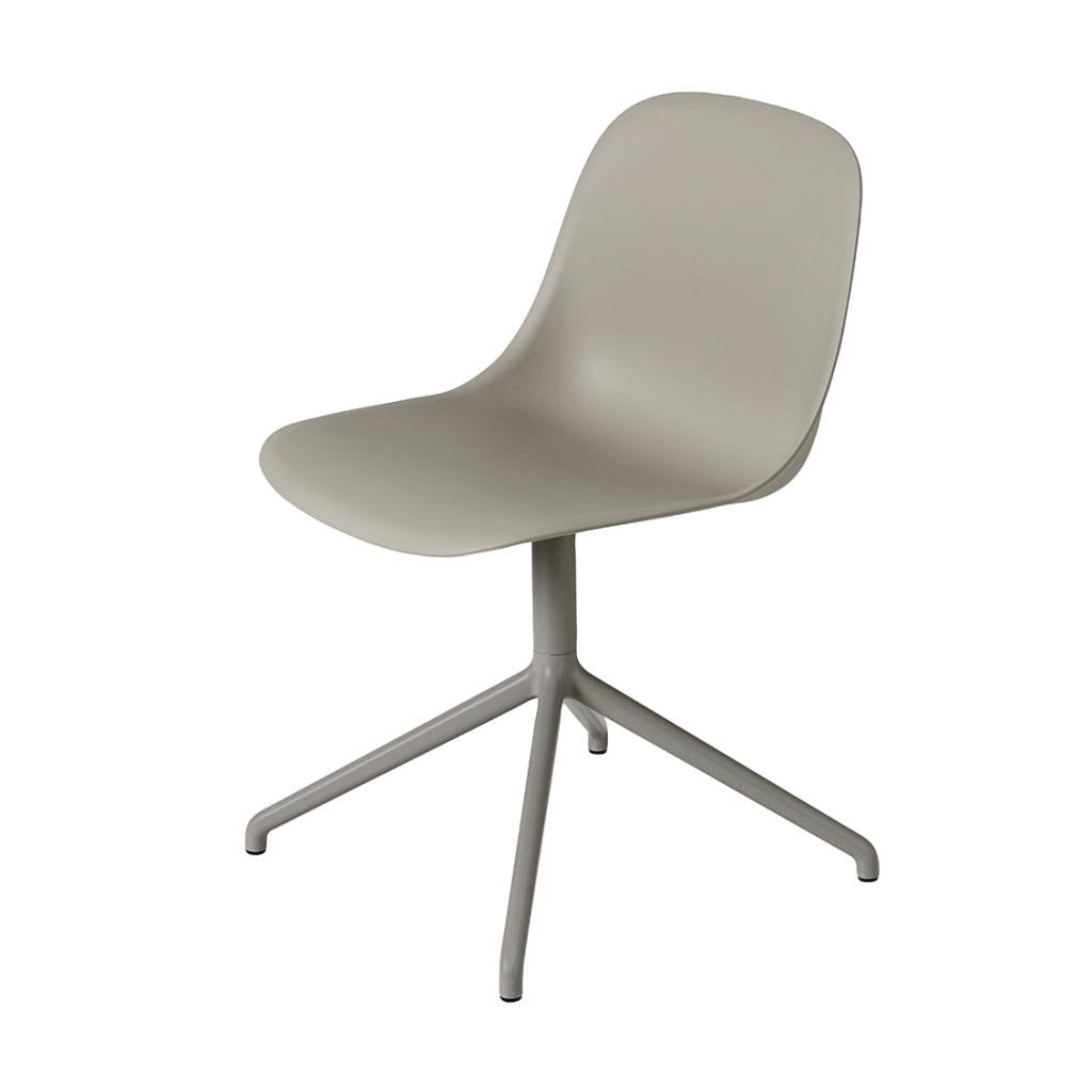 Muuto stoel fiber side - swivel base - grijs