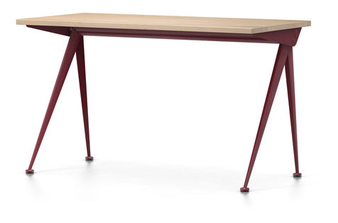 vitra tafel Compas Direction - massief eiken - Japans rood