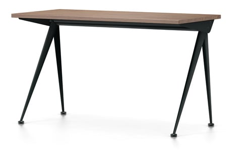 vitra tafel Compas Direction - massief Amerikaans noten - diepzwart