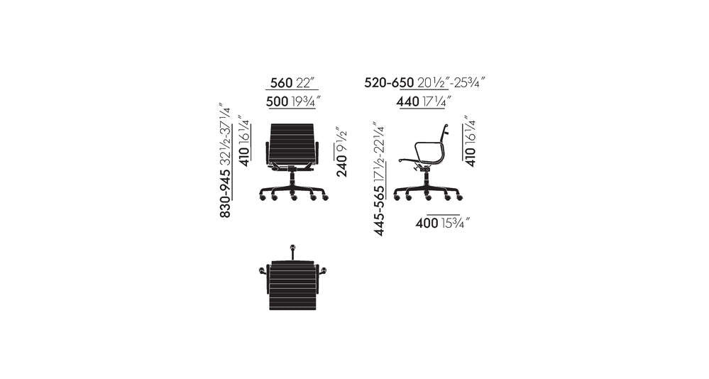 vitra Eames Aluminium Chair EA 118 - Work - Hopsak