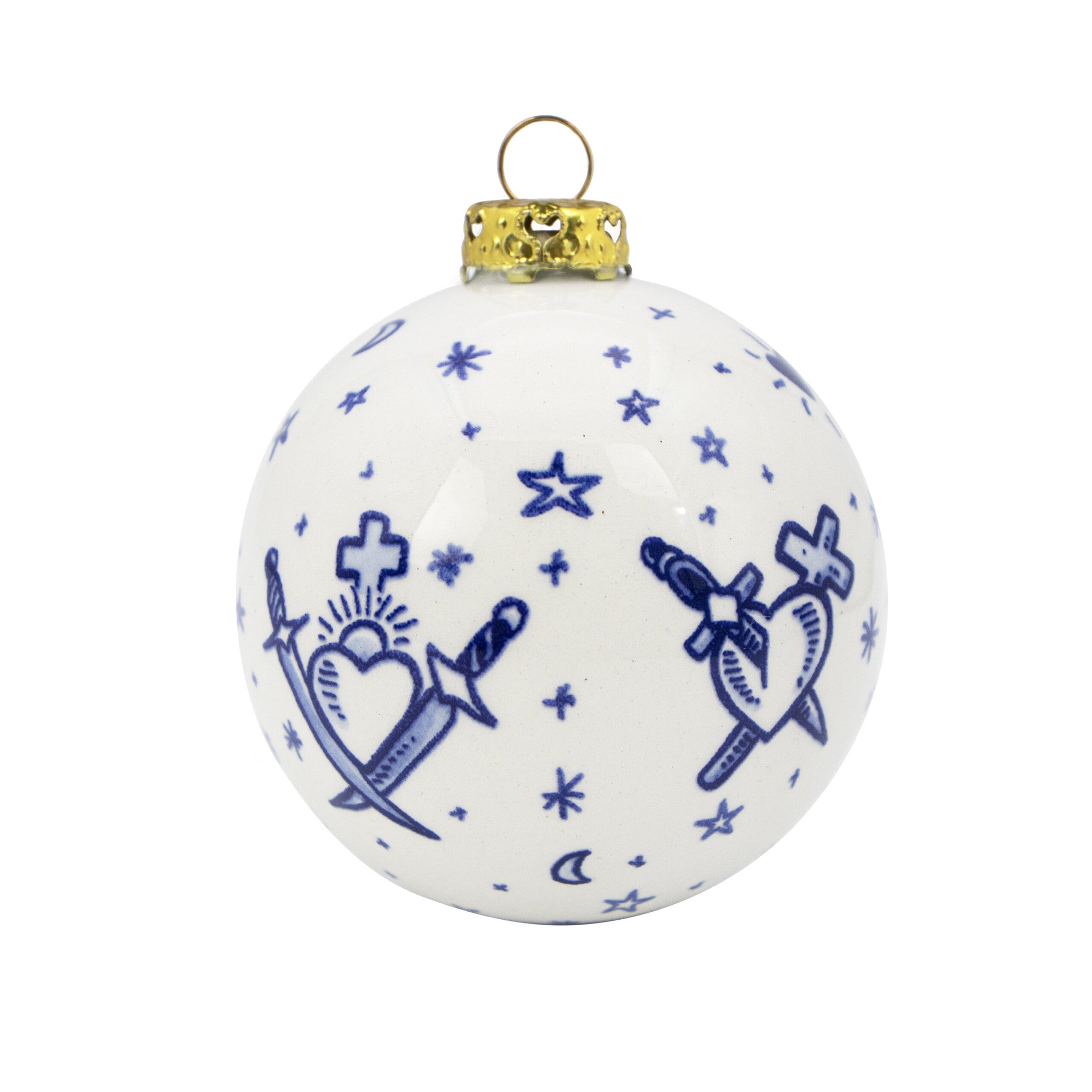 Schiffmacher kerstbal Royal Blue Tattoo