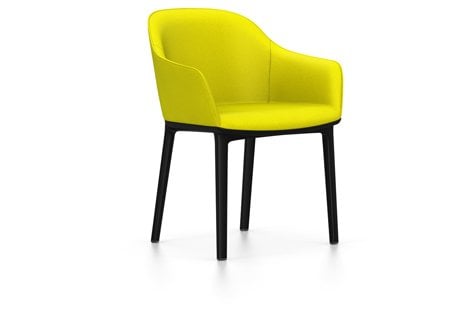 vitra Softshell Chair - Plano - yellow / pastel green