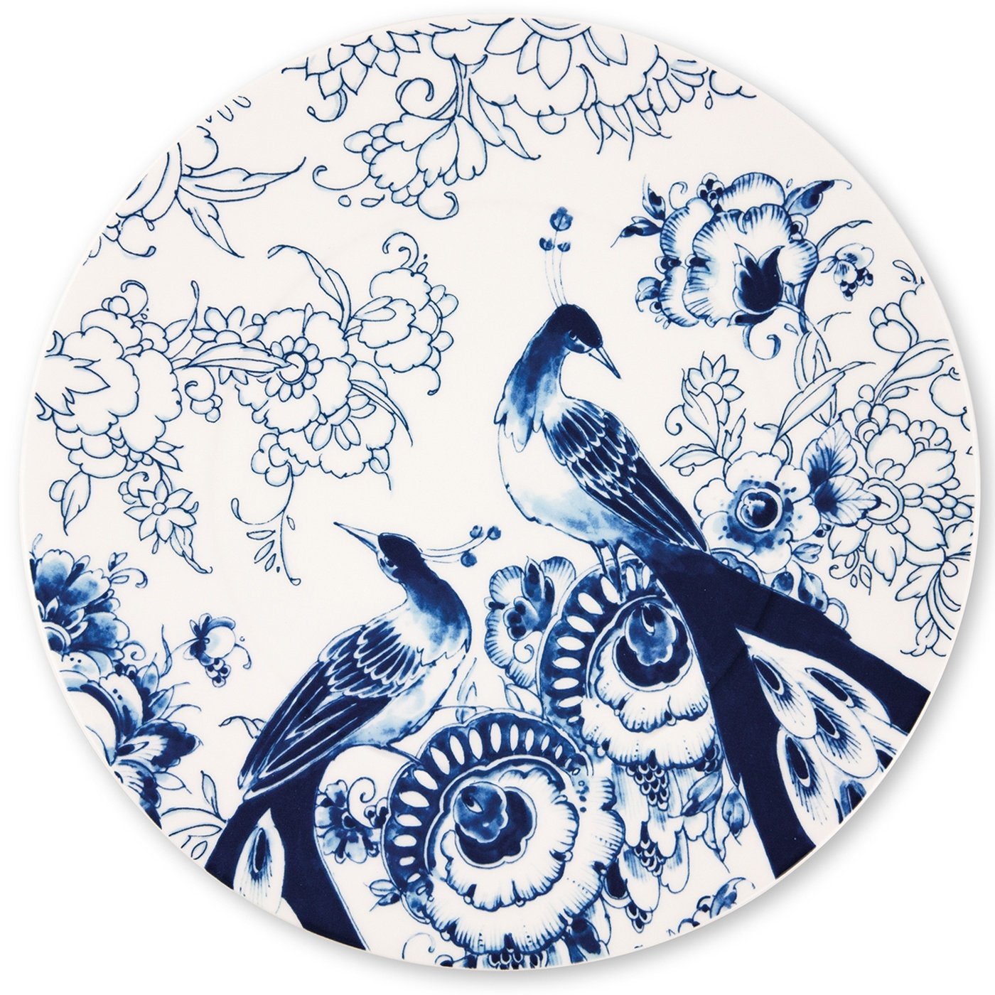 Royal Delft onderborden set van 4 - Peacock Symphony - onderbord set van 4