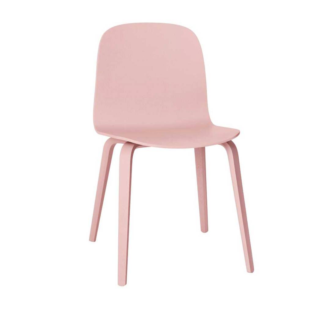 Muuto stoel Visu - wood base - rose