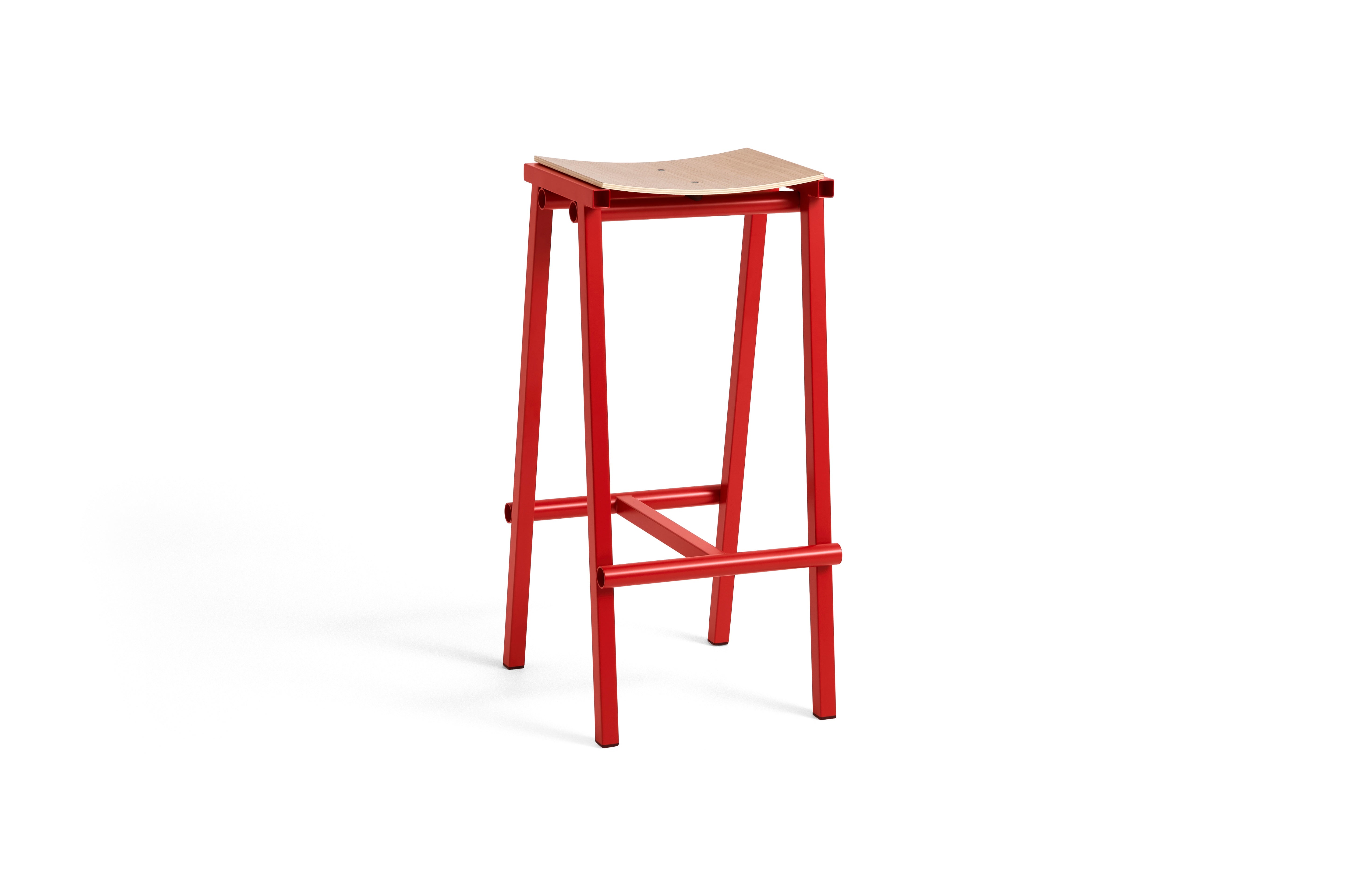 Hay Design Taburete 8 Bar Stool - 75 cm. - Rood