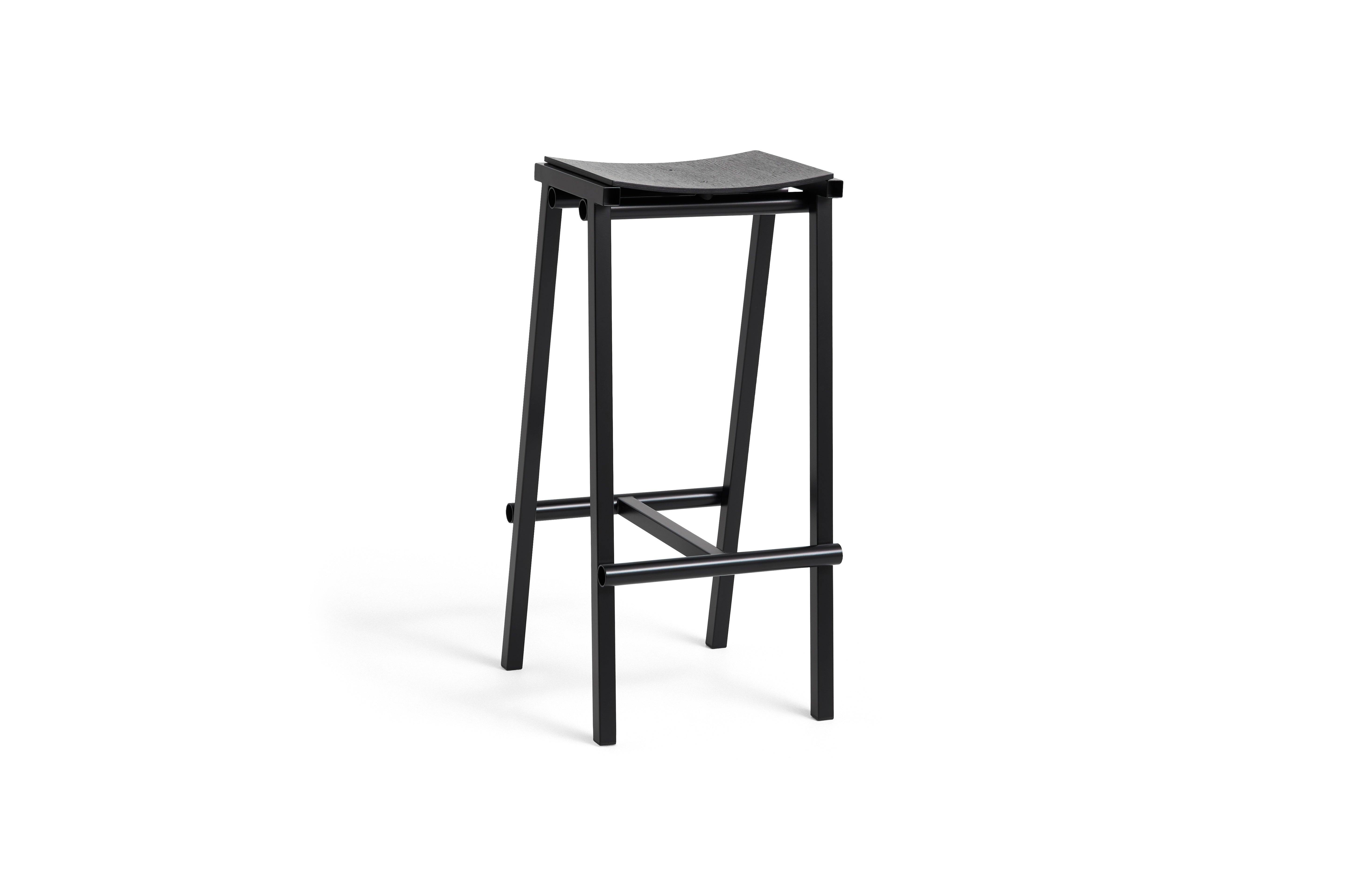 Hay Design Taburete 8 Bar Stool - 75 cm. - Zwart