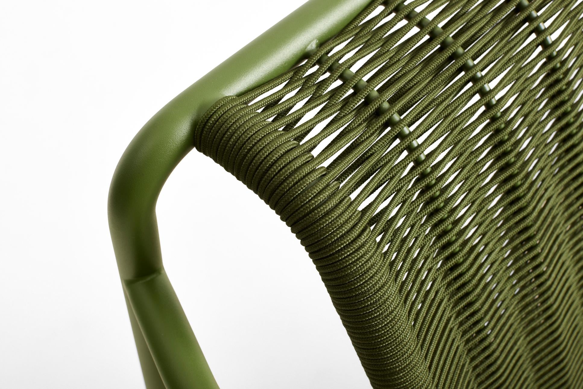 Palissade Cord Loungestoel met armleuning