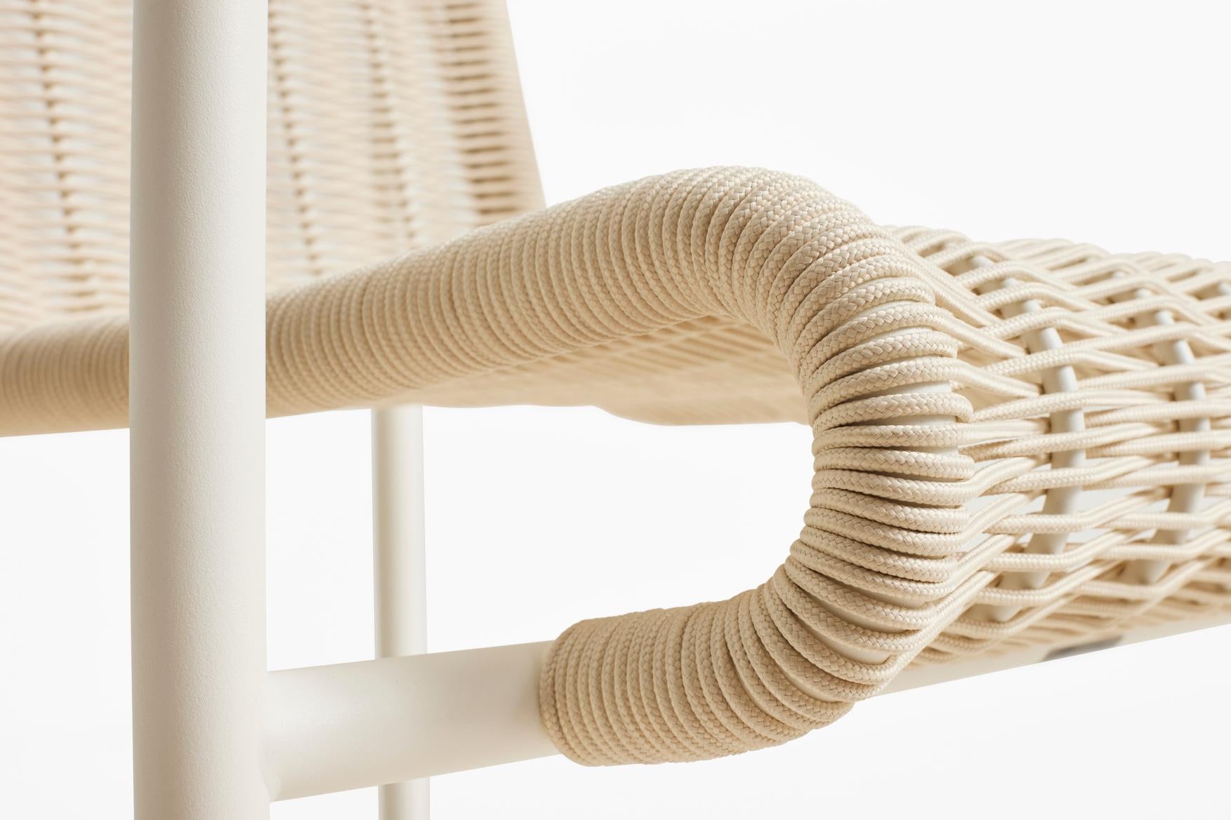Palissade Cord Loungestoel met armleuning