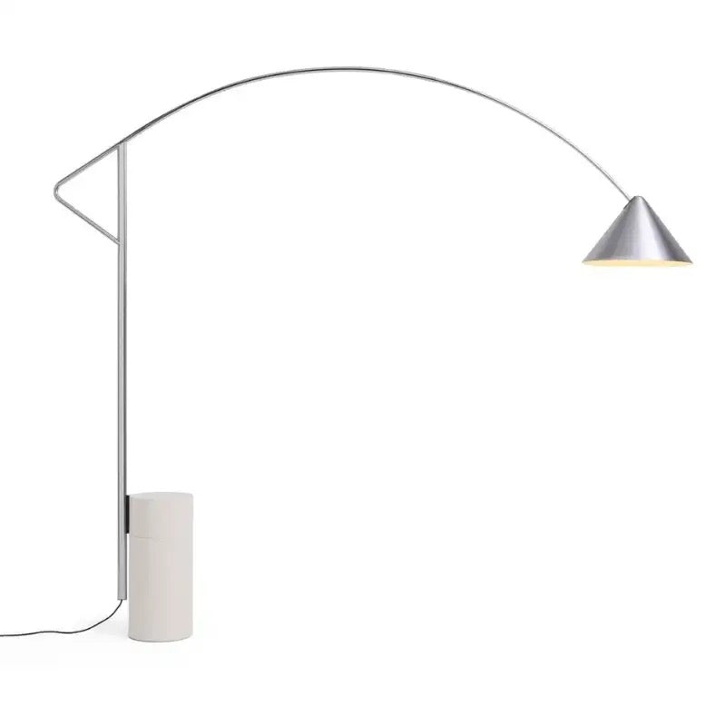 Hay Compass Floor Lamp - geborsteld aluminium