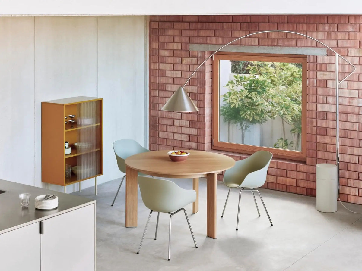 Hay Compass Floor Lamp - geborsteld aluminium
