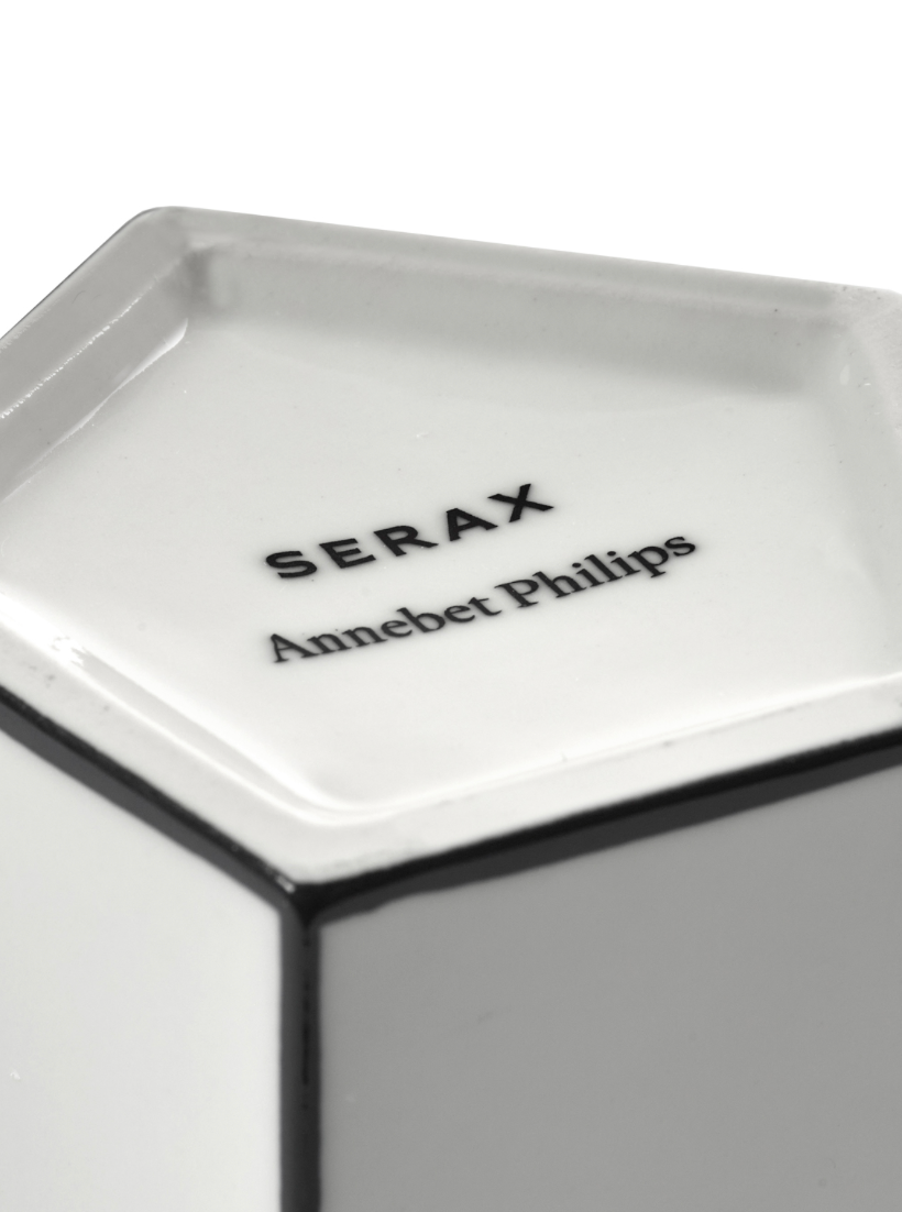 Serax Vaas M wit/zwart - Carte blanche