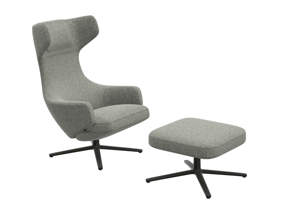 Promotie: fauteuil Grand Repos + Ottoman cadeau - (stof Nubia)