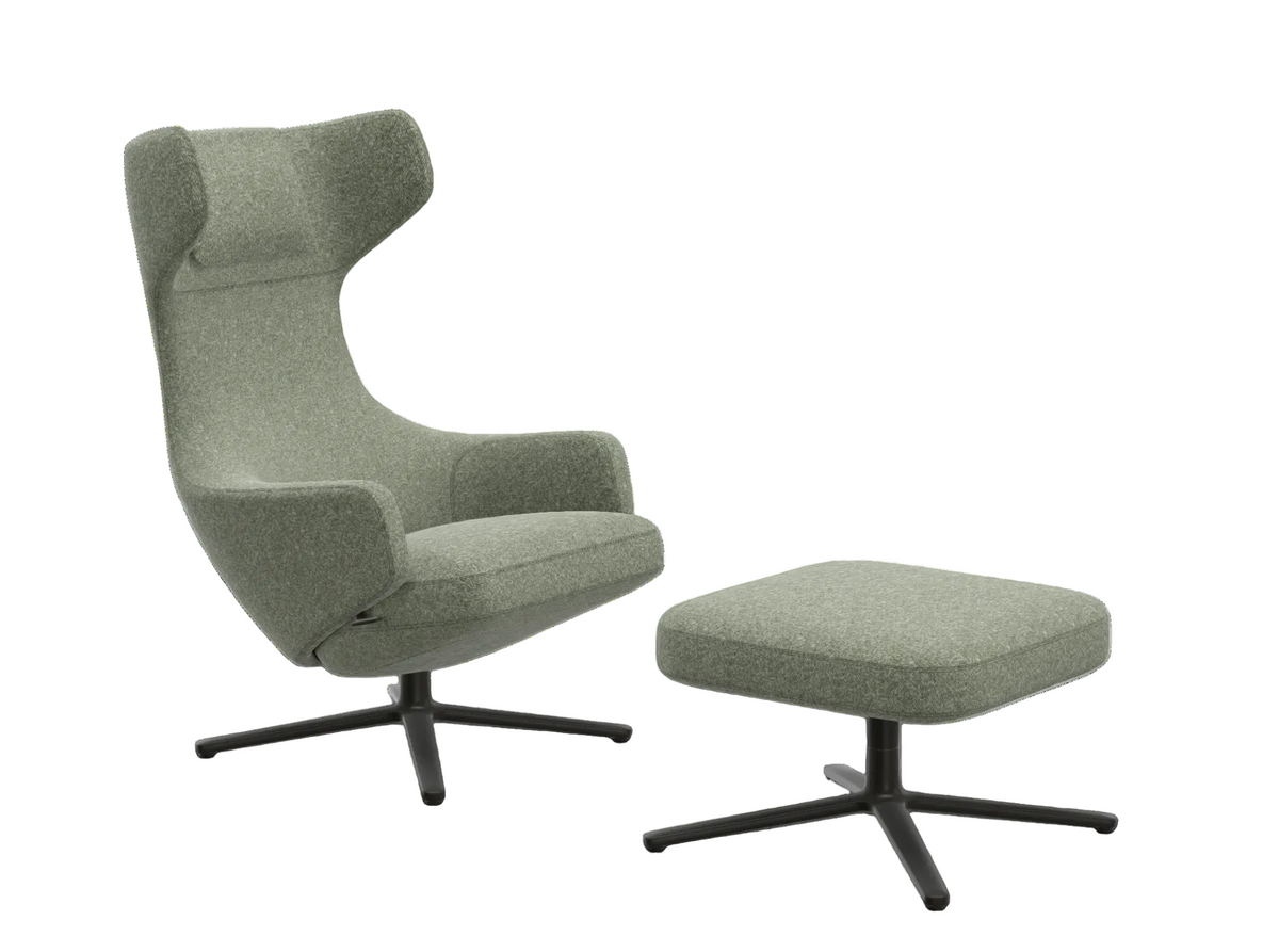 Promotie: fauteuil Grand Repos + Ottoman cadeau - (stof Nubia)