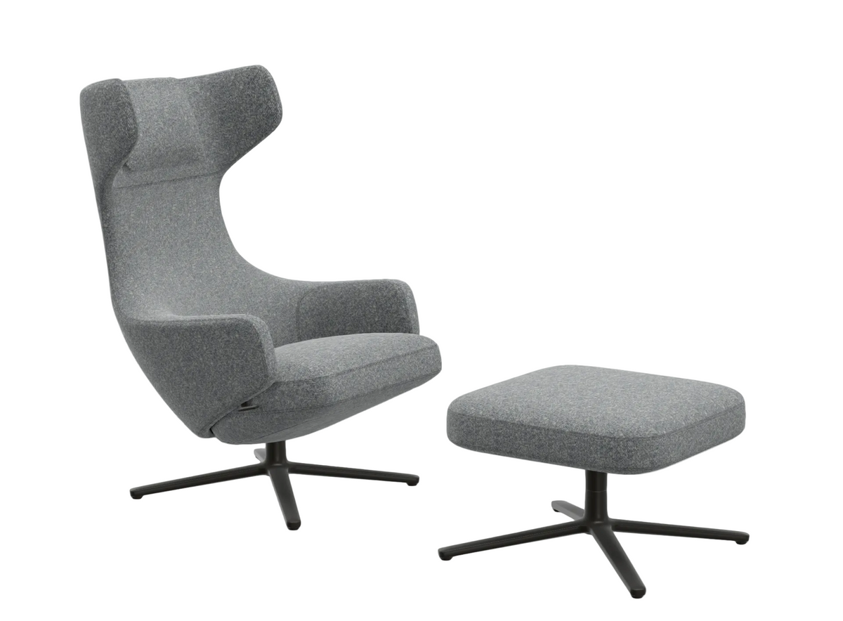 Promotie: fauteuil Grand Repos + Ottoman cadeau - (stof Nubia)