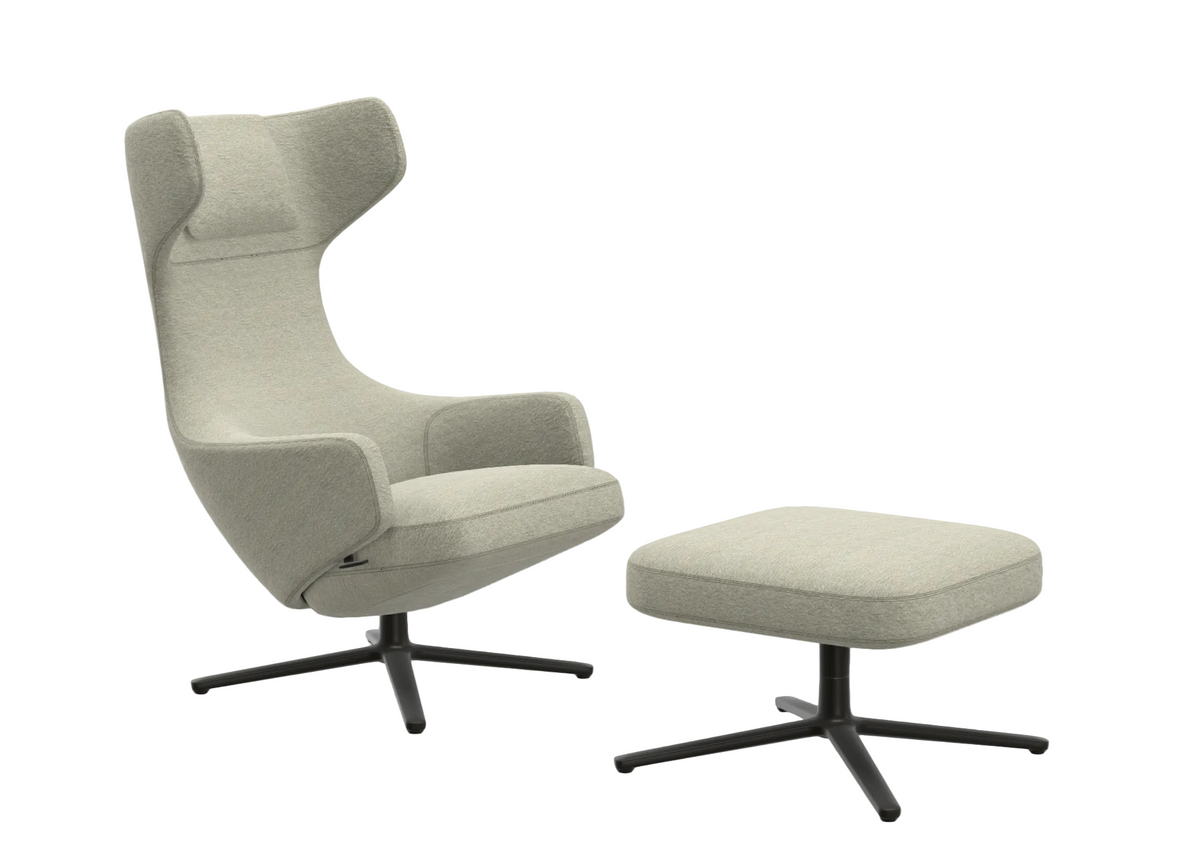 Promotie: fauteuil Grand Repos + Ottoman cadeau - (stof Nubia)