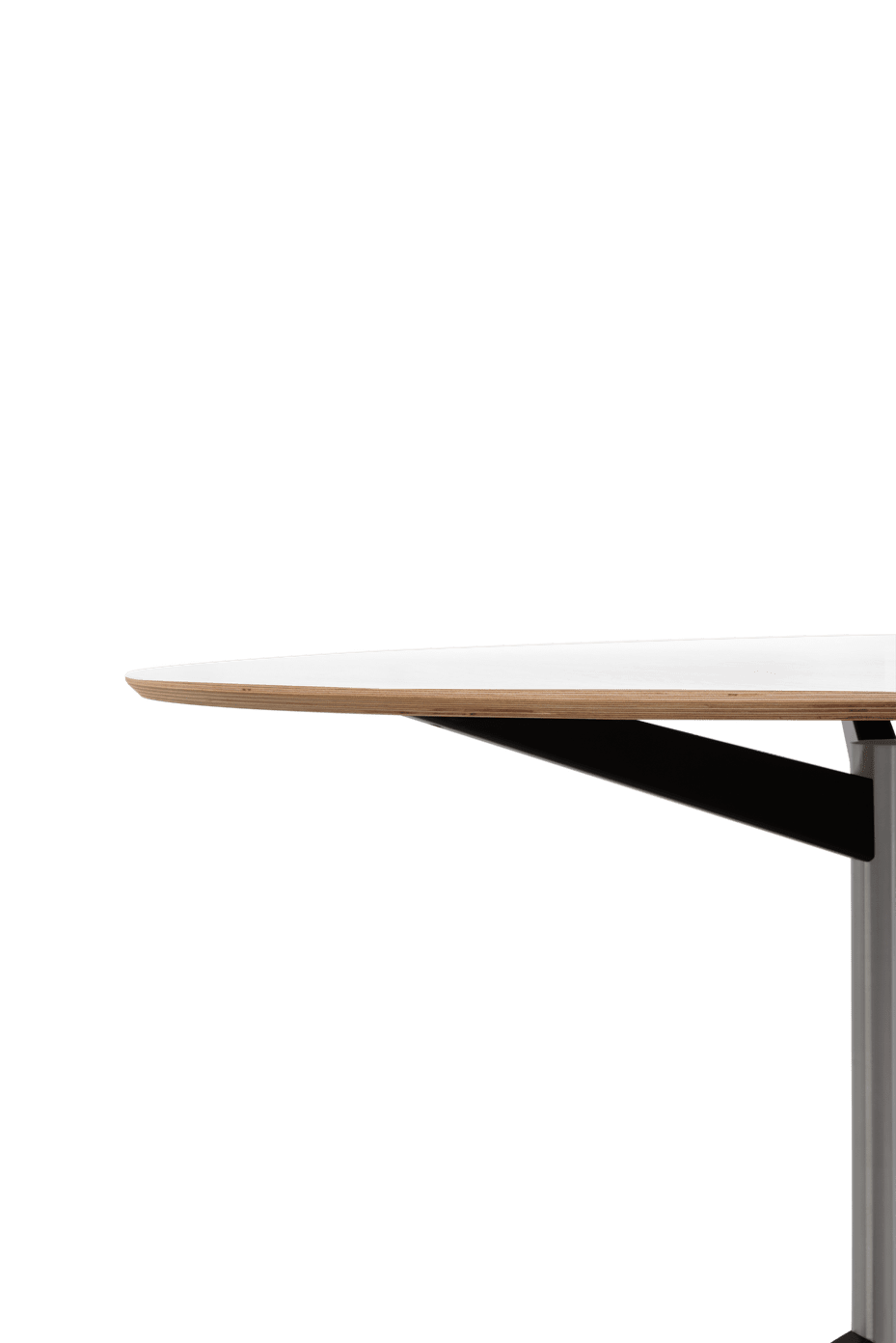 TE 06 tafel RVS Martin Visser - Ø 130 cm.