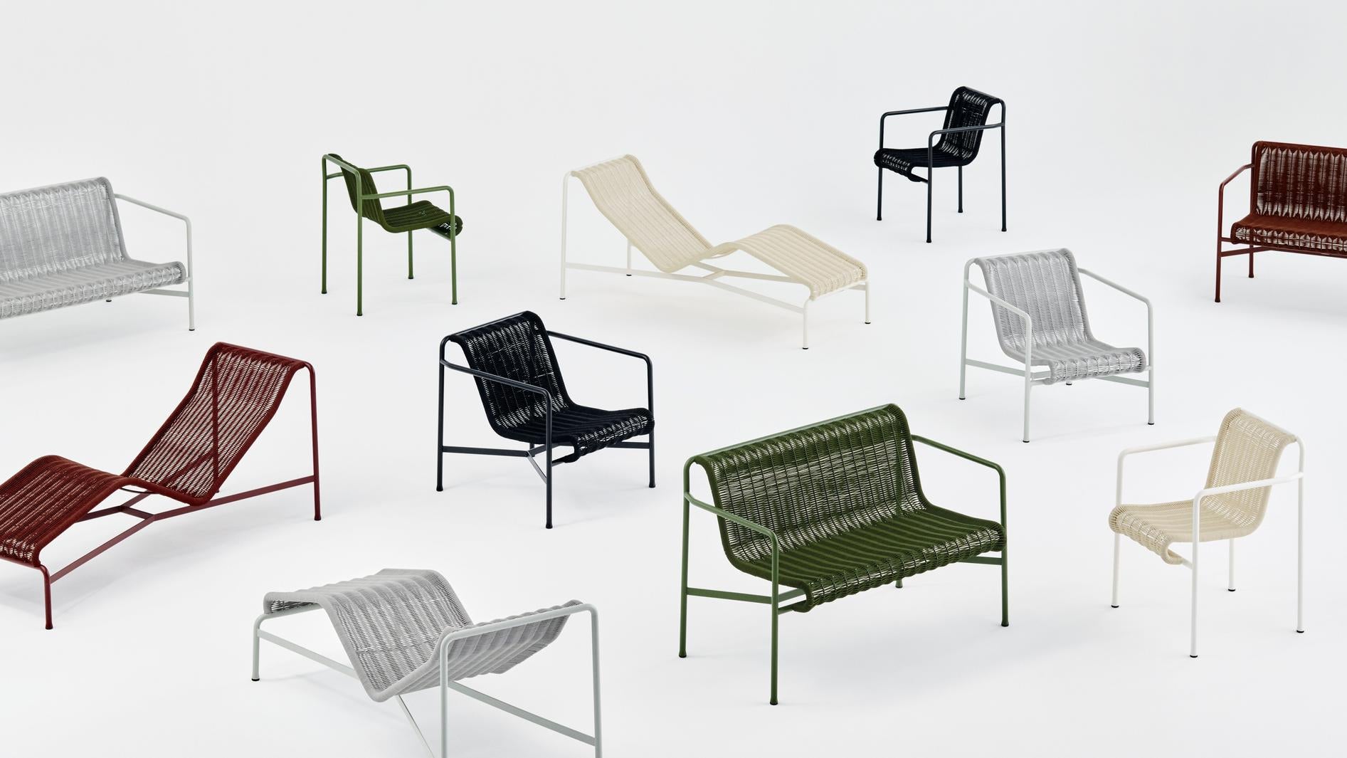 Palissade Cord Loungestoel met armleuning