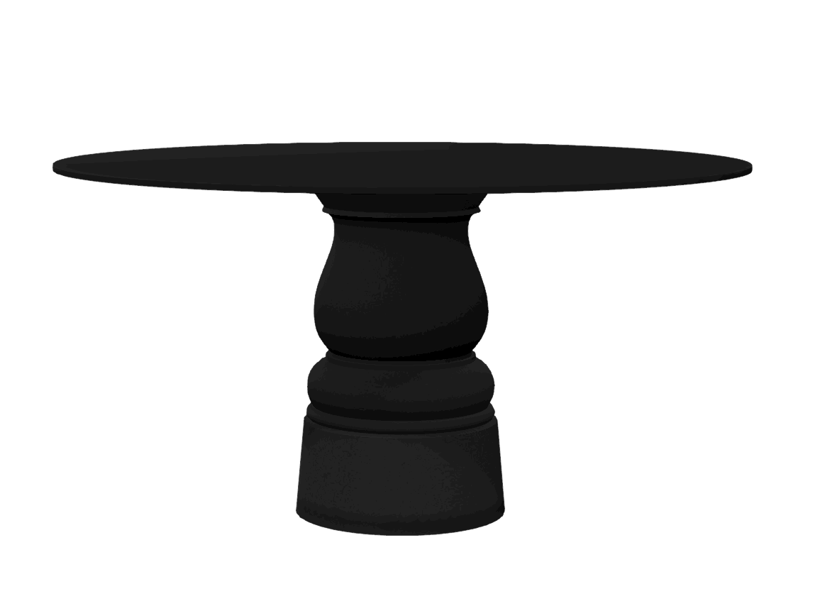 Container Table New Antiques HPL zwart - Ø 140 cm.