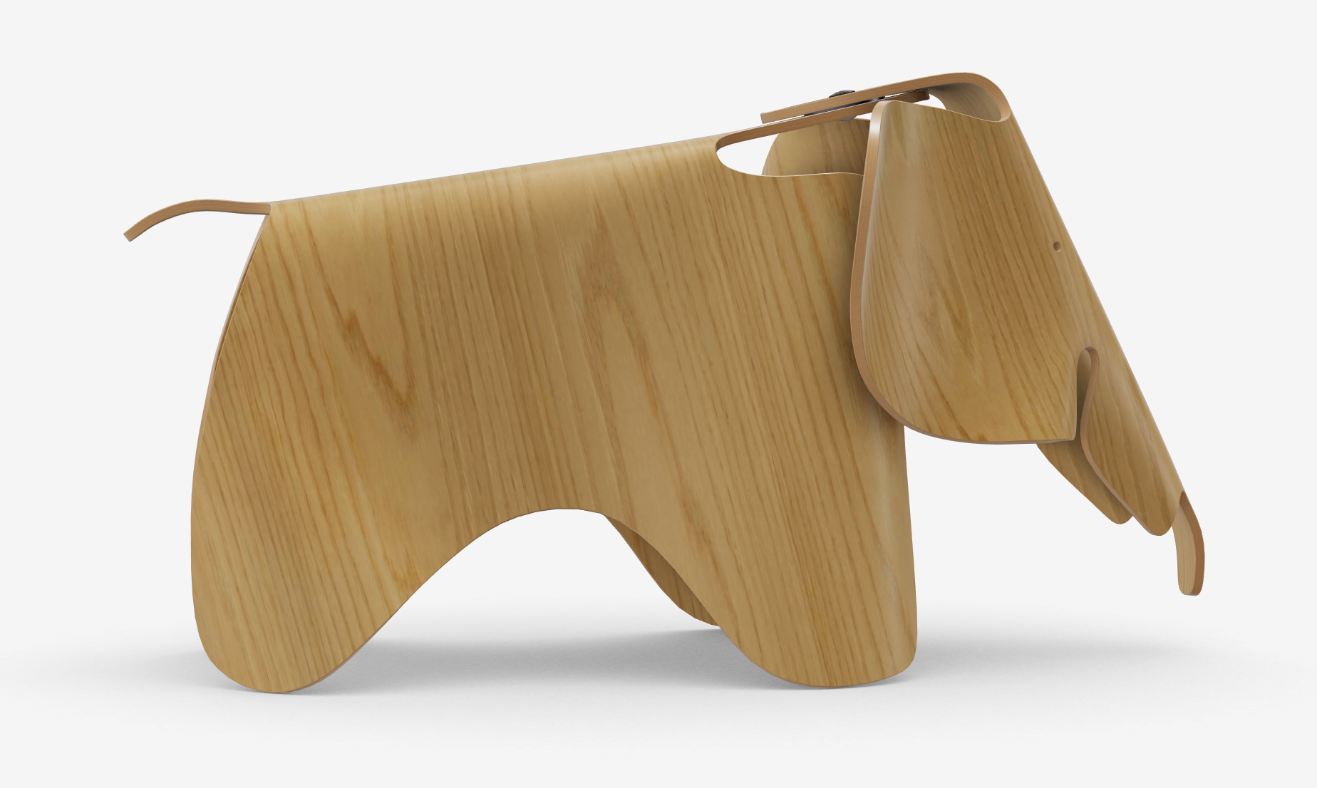 Eames Elephant plywood kastanje