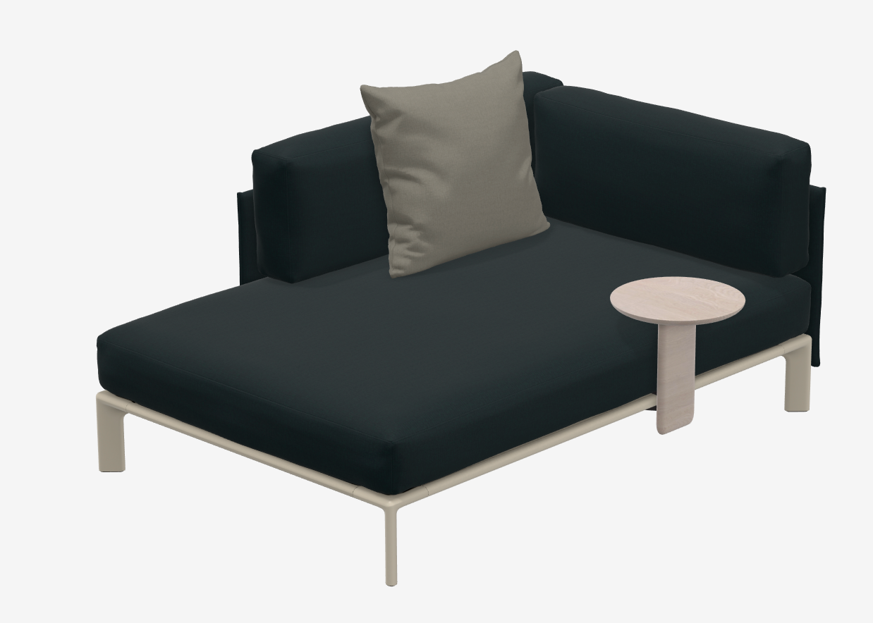 Anagram Sofa - Chaise Longue Hola Sea Green