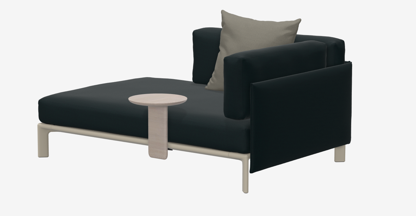 Anagram Sofa - Chaise Longue Hola Sea Green