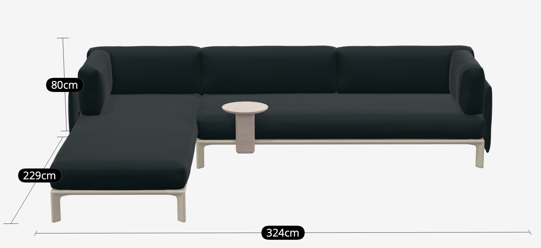 Anagram Sofa - 4 zits Hola Sea Green