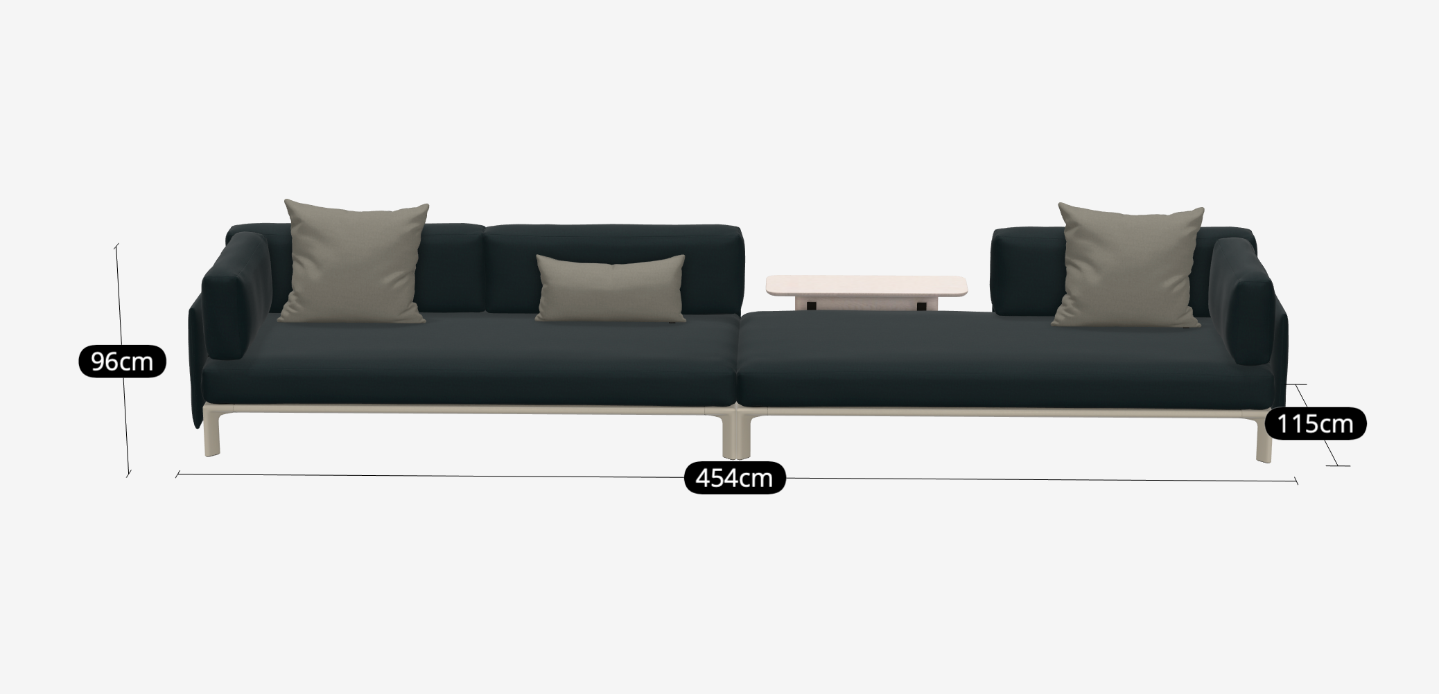 Anagram Sofa - 5 zits Hola Sea Green