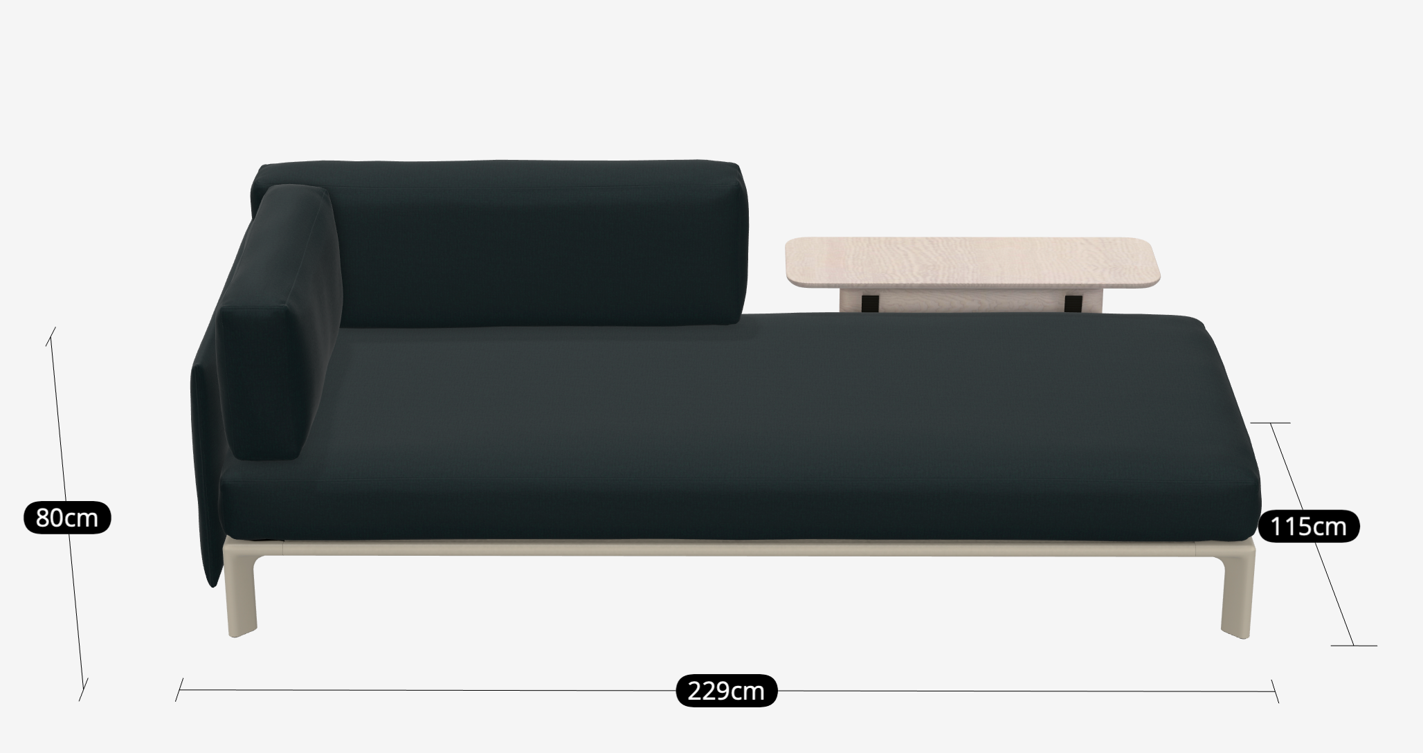 Anagram Sofa - Configuratie 2 Hola Sea Green