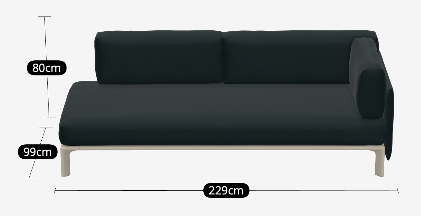 Anagram Sofa - Configuratie 3 Hola Sea Green