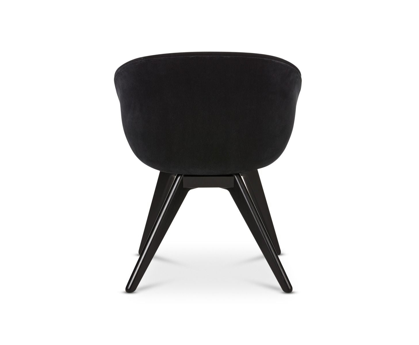 Scoop chair - black velvet