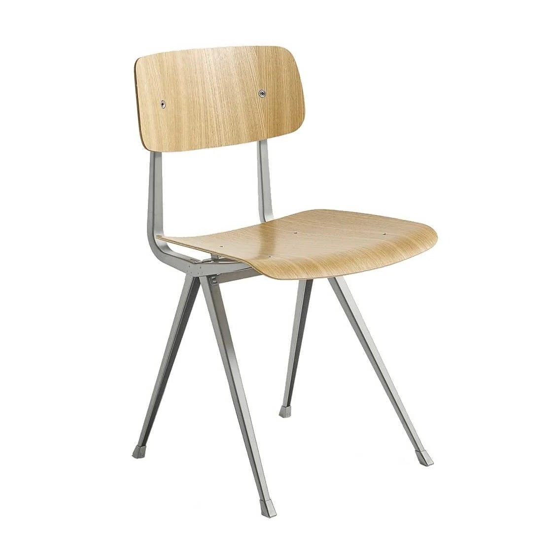 Hay Design Result chair - transparant gelakt eiken - beige frame