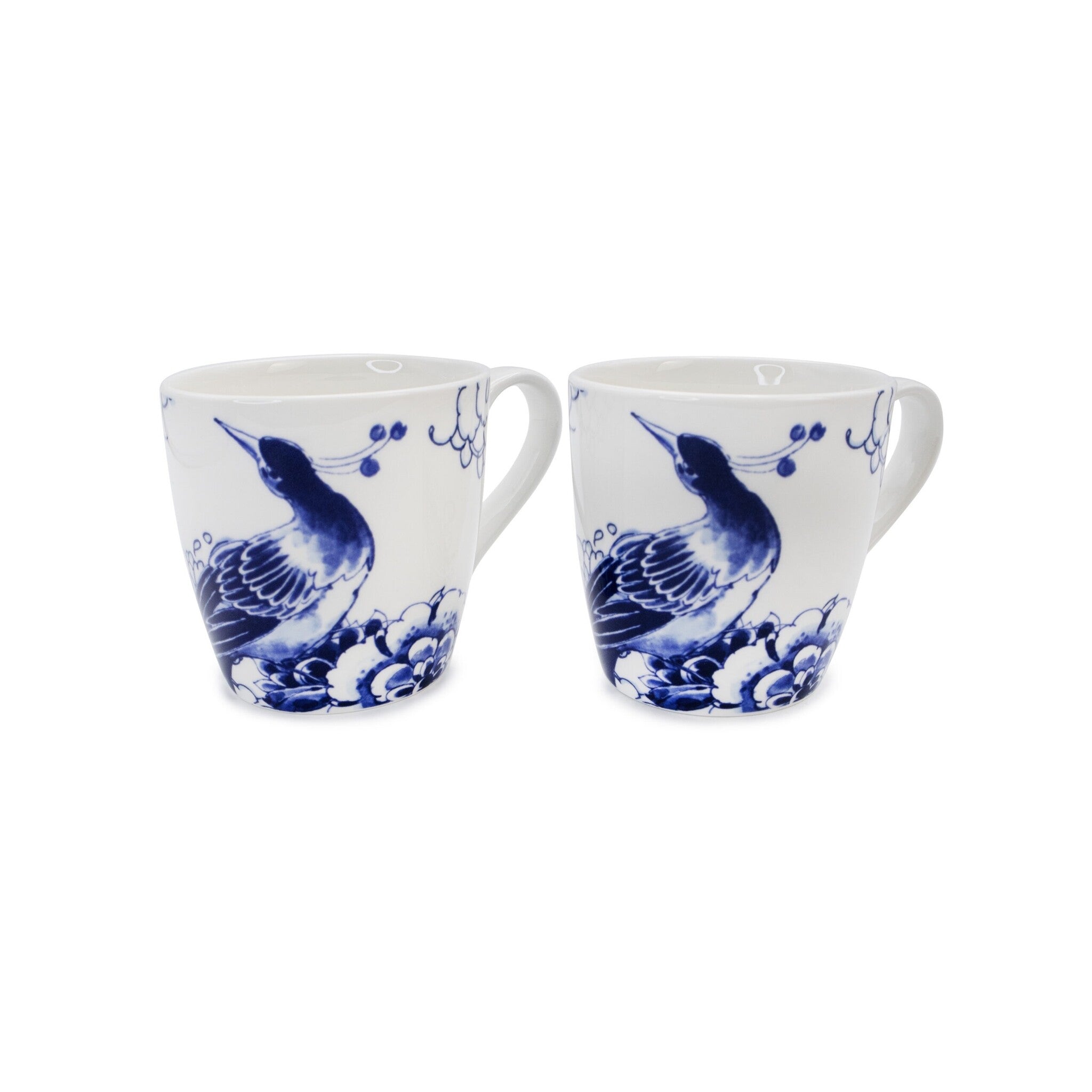 Royal Delft mok set van 2 - Peacock Symphony - mok set van 2