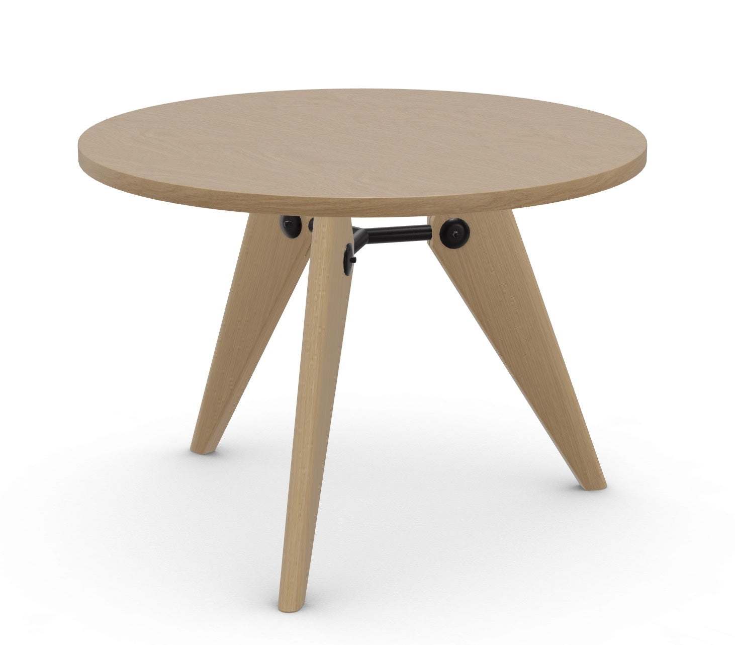 vitra tafel Guéridon - massief eiken - Ø 105 cm.