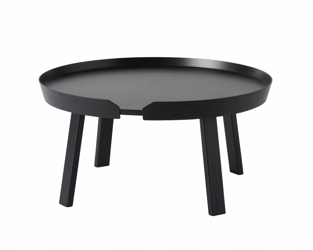 Muuto salontafel Around - XL - zwart eiken