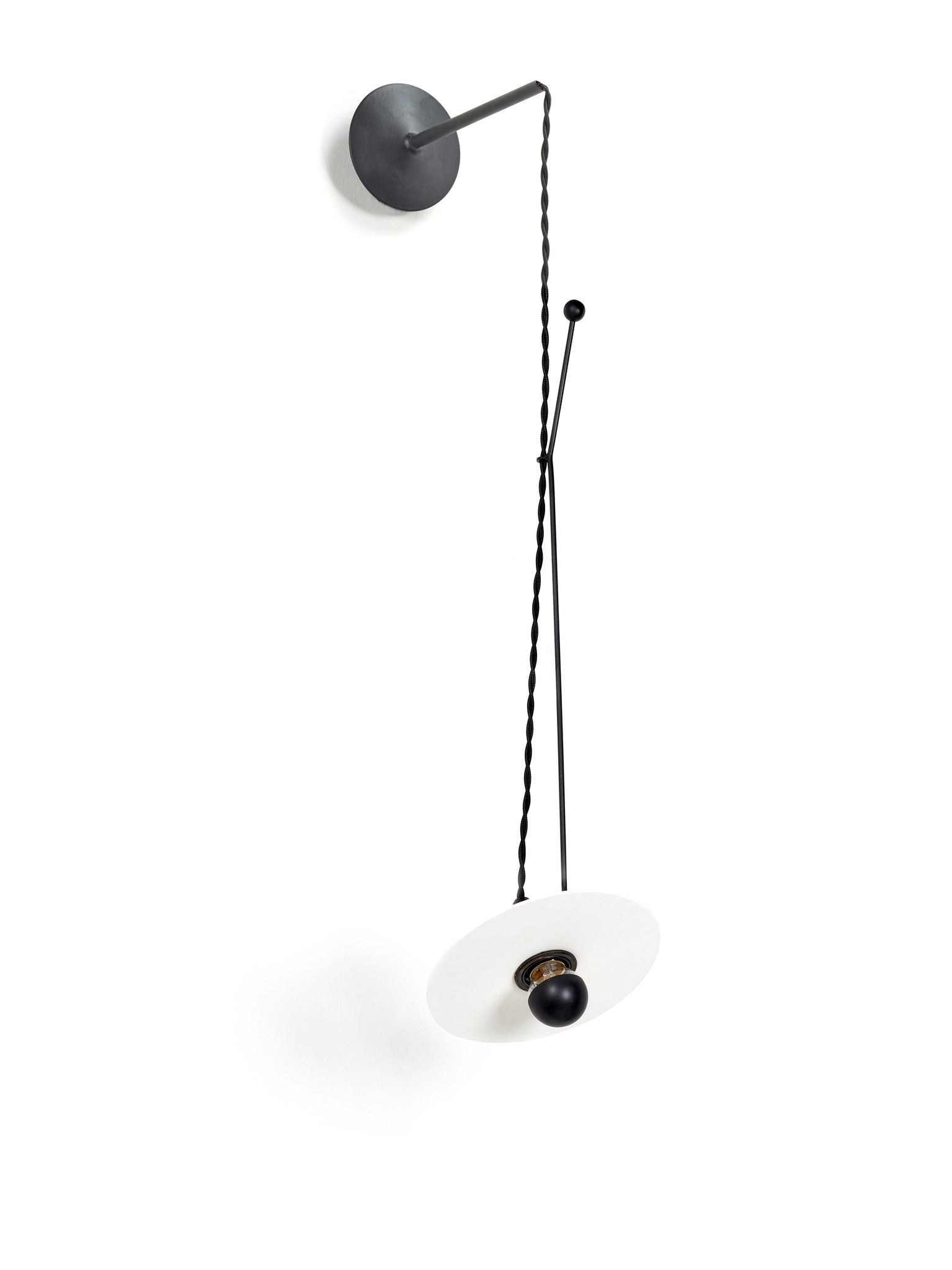 wandlamp black white Luna S3