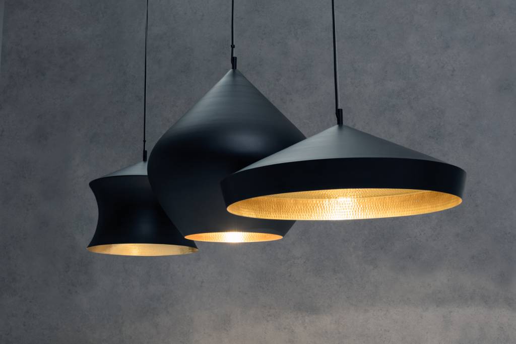 Tom Dixon hanglamp Beat Flat - zwart