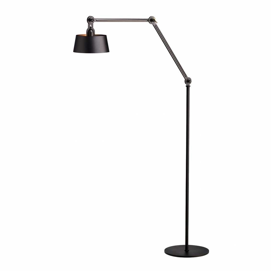 Tonone Bolt vloerlamp twee armen lang upperfit - smokey black