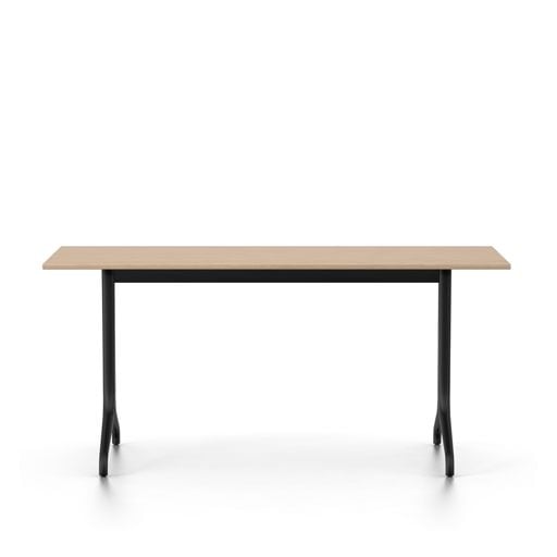 vitra tafel Belleville 75 x 160 cm. - licht eiken fineer