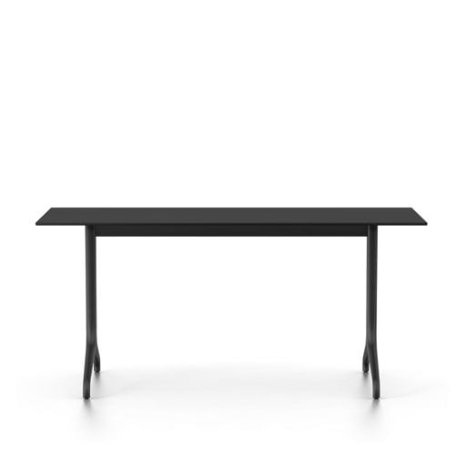 vitra tafel Belleville 75 x 160 cm. - donker eiken fineer