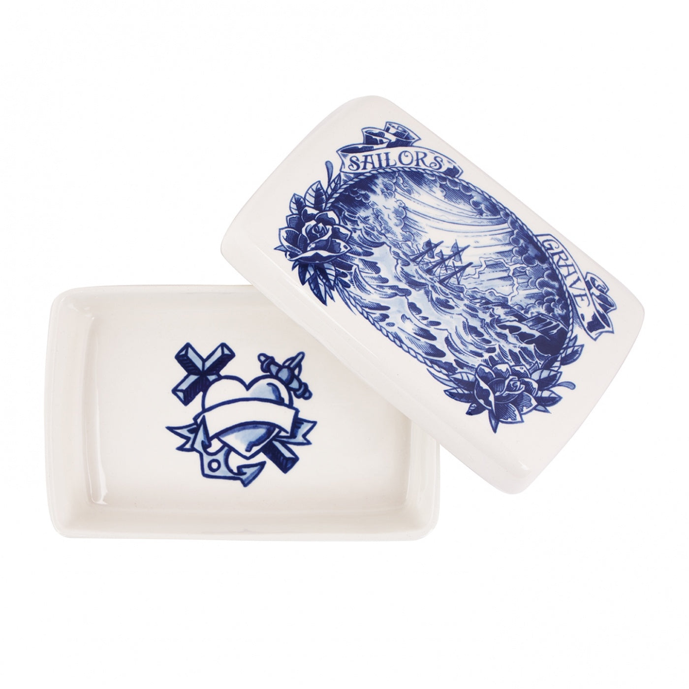 Royal Delft Schiffmacher tafeldoos Sailor’s Grave - standaard