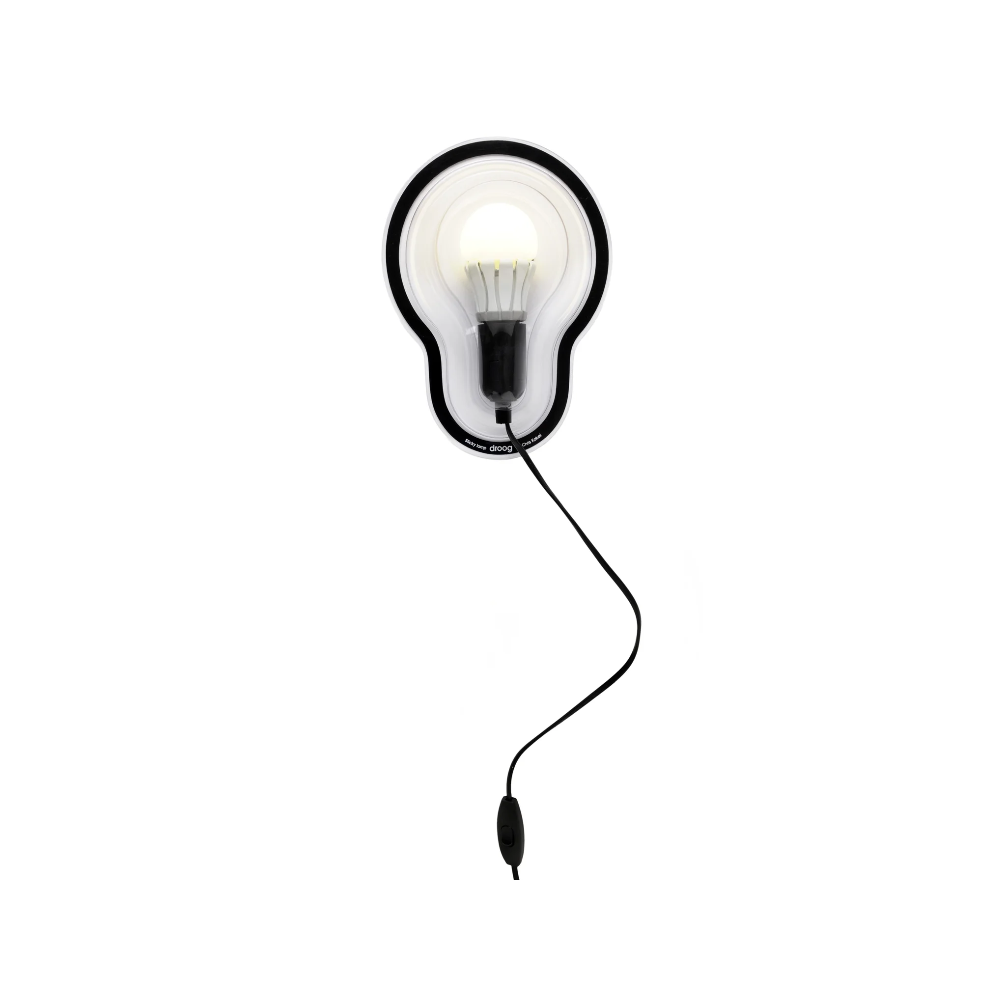 droog wandlamp Sticky - Zwart