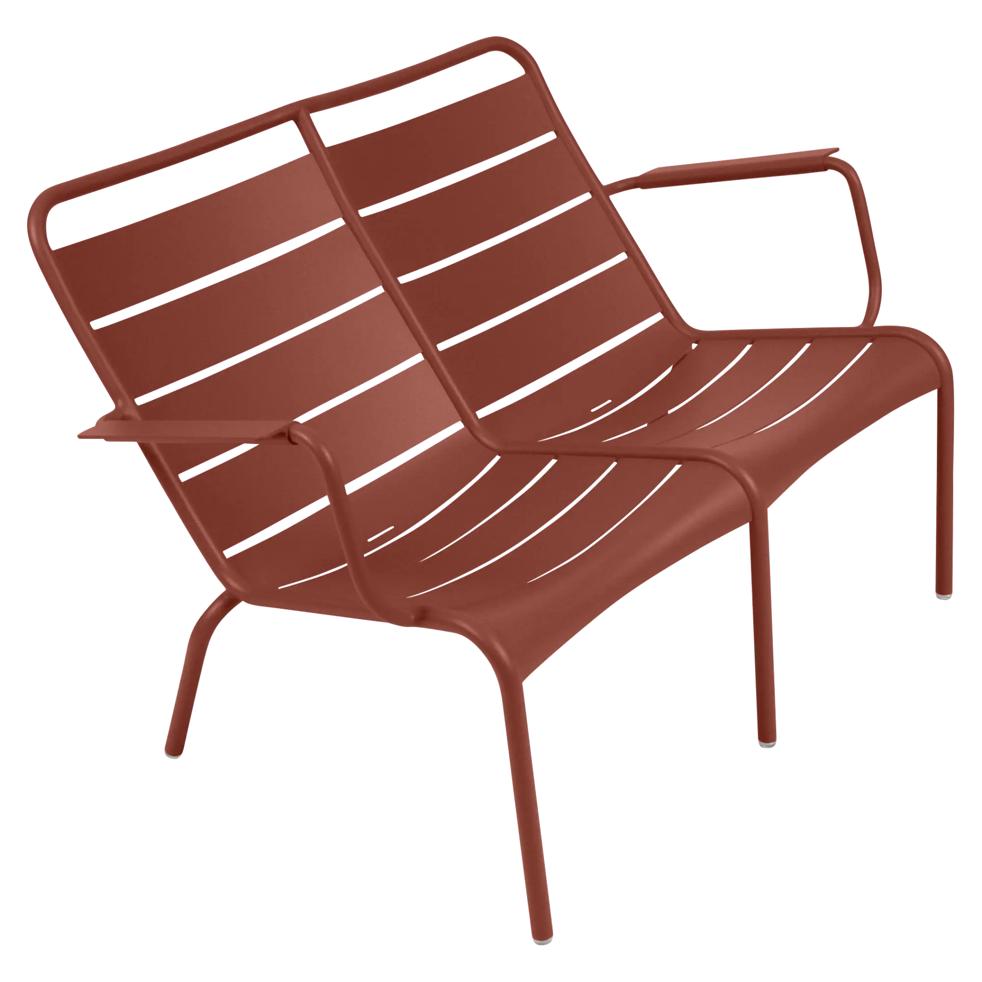 Fermob duo low armstoel Luxembourg - Red Ochre