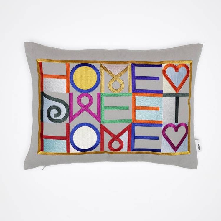 vitra Embroidered Pillow - Home Sweet Home - standaard