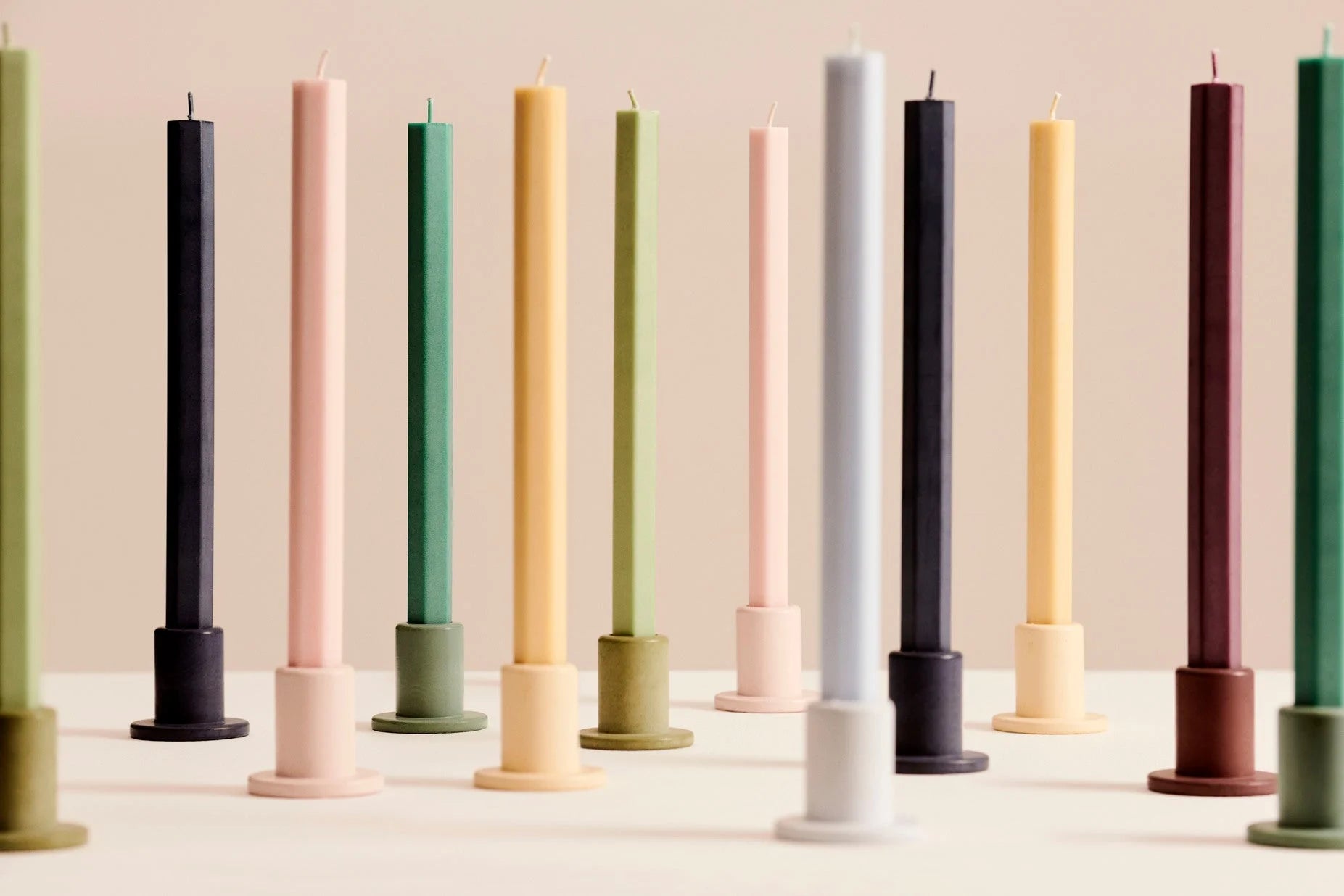 Hay Design Hexagon Candles kaarsen set van 4