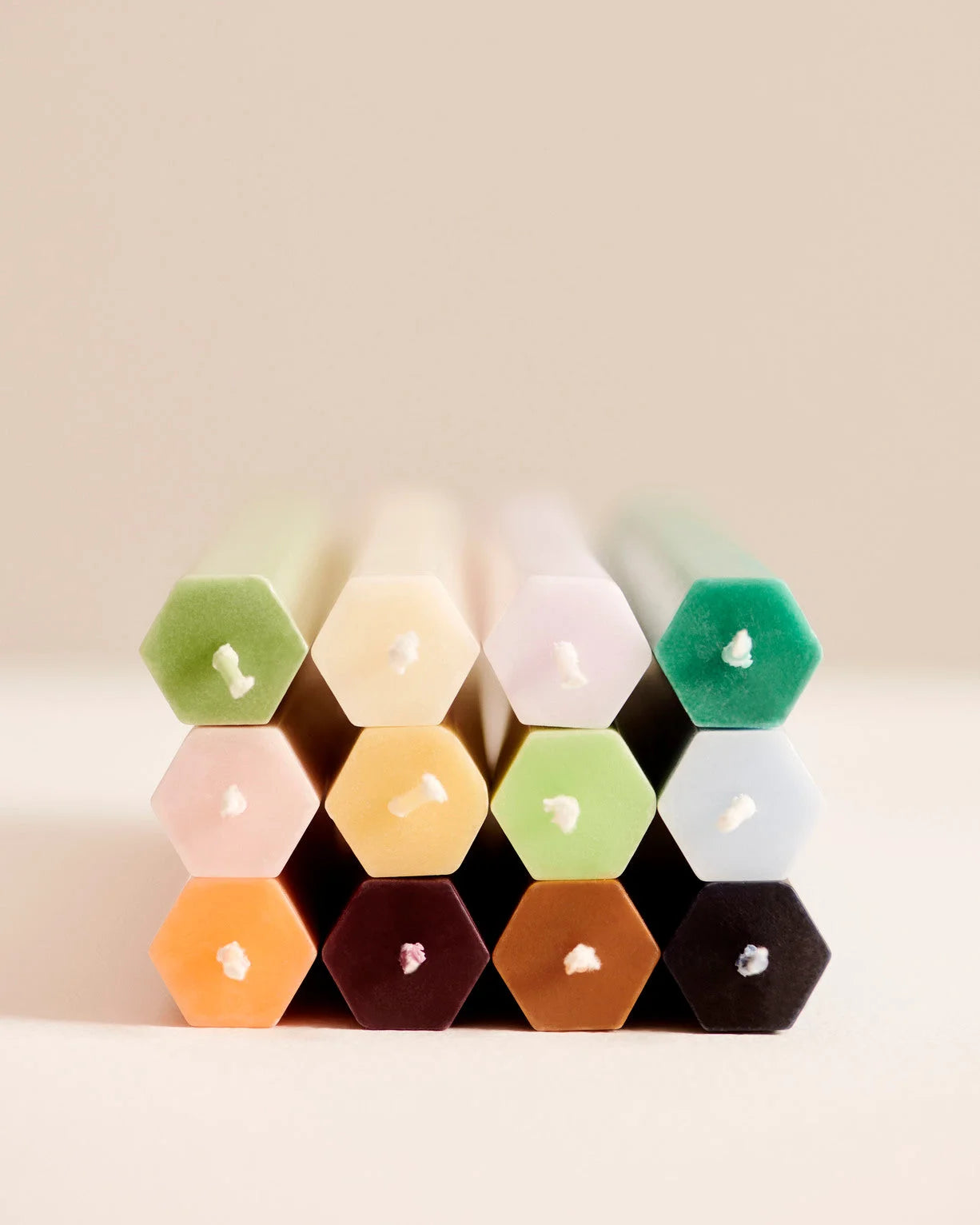 Hay Design Hexagon Candles kaarsen set van 4