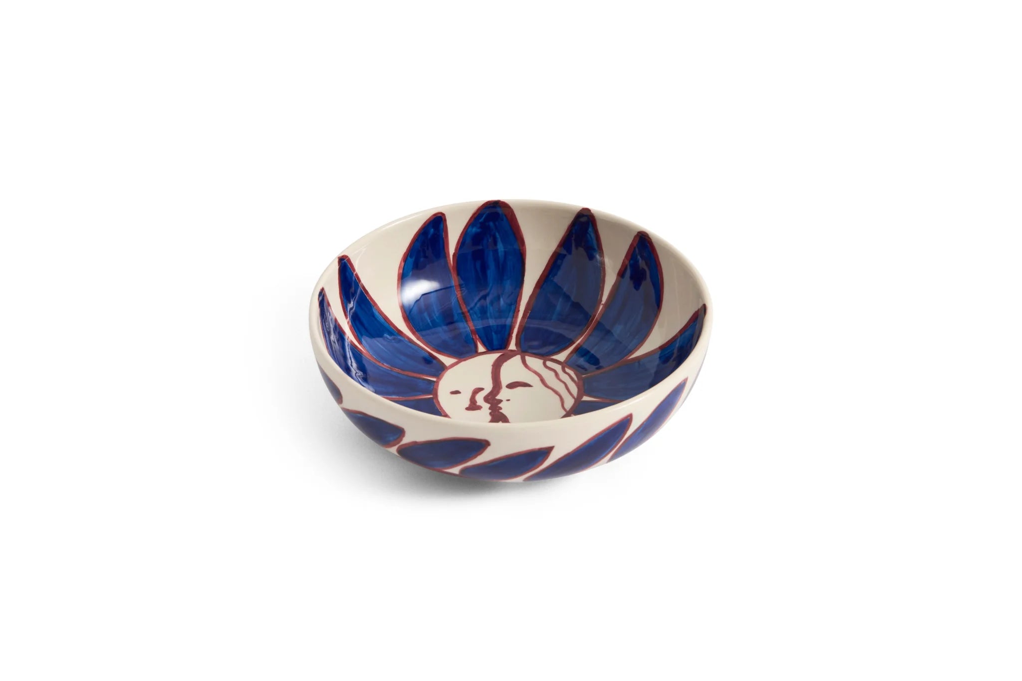 Hay Design Kom La Pittura - Deep Blue Flower Ø18 cm